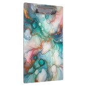 Porte-bloc Abstrait en rose, sarcelle, bleu et or (Swatch)