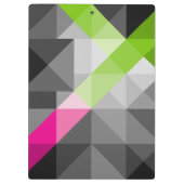 Porte-bloc Abstrait géométrique élégante Gris vert rose (Dos)