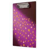 Porte-bloc Abstrait lune feuilles d'automne roses (Gauche)