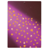 Porte-bloc Abstrait lune feuilles d'automne roses (Dos)