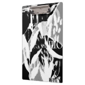 Porte-bloc Abstrait noir blanc gris (Gauche)