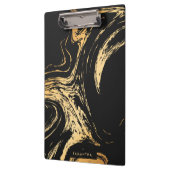 Porte-bloc Abstrait noir et or (Gauche)
