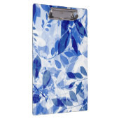 Porte-bloc Abstraits Feuilles bleu et blanc (Swatch)