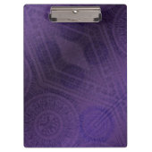 Porte-bloc Acceptation | Médaillons de méditation violette (Devant)