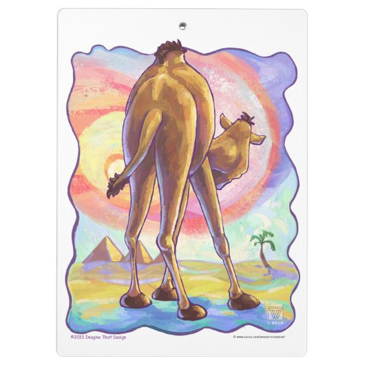 Porte-bloc Accessoires de bureau en Camel mignon (Dos)