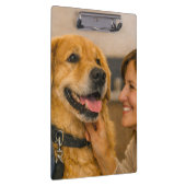 Porte-bloc acrylique de salutation de chien amical (Swatch)