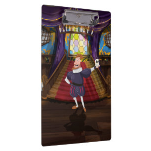 Porte-bloc Acteur de dessin animé de Shakespeare.