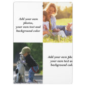 Porte-bloc Add your own photos, text and background throw pi (Dos)