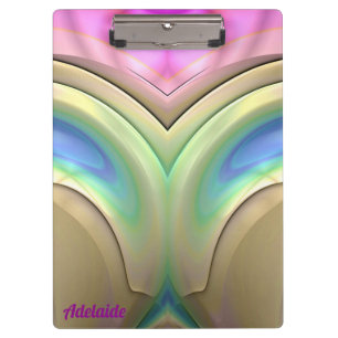 Porte-bloc ADELADE ~ 3D! ~ Pastel Bleu Vert Rose original