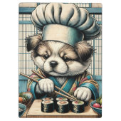 Porte-bloc Adorable Sushi Chef Chiot (Dos)
