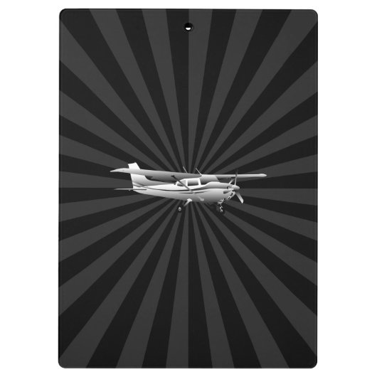 Porte-bloc Aéronef Cessna Silhouette Flying Black Burning (Dos)