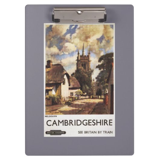 Porte-bloc Affiche britannique de chemins de fer de vue (Devant)