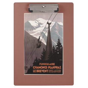 Porte-bloc Affiche de funiculaire de Funiculaire Le Brevent