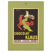 Porte-bloc Affiche de publicité de Chocolat Klaus (Dos)