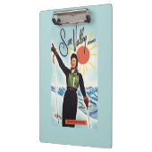 Porte-bloc Affiche de publicité de Gretchen Fraser (Gauche)