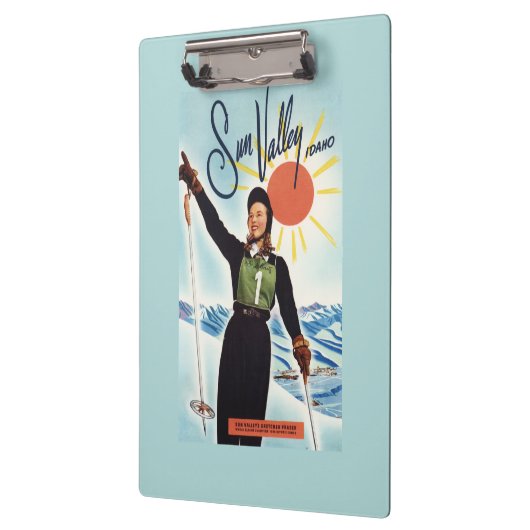 Porte-bloc Affiche de publicité de Gretchen Fraser (Gauche)