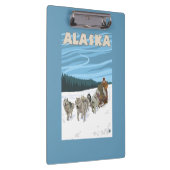 Porte-bloc Affiche de Vintage voyage d'AlaskaDogsledding (Swatch)