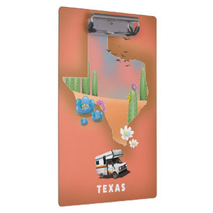 Porte-bloc Affiche de voyage au Texas