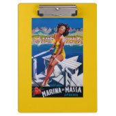 Porte-bloc Affiche de voyage de marina de Massa (Devant)