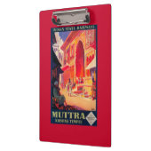 Porte-bloc Affiche de voyage de temple de Muttra Krishna (Gauche)
