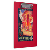 Porte-bloc Affiche de voyage de temple de Muttra Krishna (Swatch)