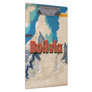 Porte-bloc Affiche de voyage vintage Bolivie