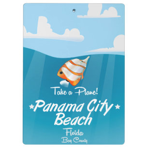 Porte-bloc Affiche de voyage vintage de Panama City Beach Flo