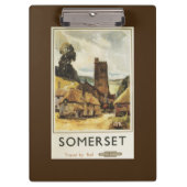 Porte-bloc Affiche ferroviaire britannique de scène (Devant)