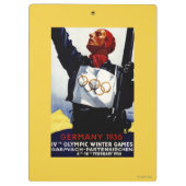 Porte-bloc Affiche olympique de publicité de 1936 jeux (Dos)