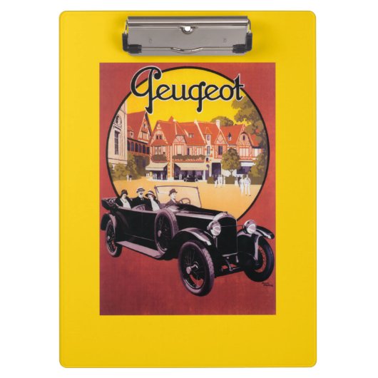 Porte-bloc Affiche promotionnelle d'automobile de Peugeot (Devant)