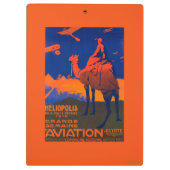 Porte-bloc Affiche promotionnelle de ligne aérienne française (Dos)