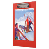 Porte-bloc Affiche promotionnelle ferroviaire de PLM (Gauche)