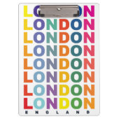 Porte-bloc Affiche Retro London Angleterre (Devant)