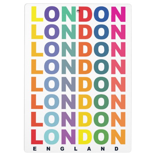 Porte-bloc Affiche rétro Londres Angleterre (Dos)
