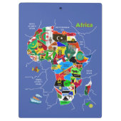 Porte-bloc Africa map (Dos)