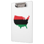 Porte-bloc Afro-Américain _ Couleurs rouge, noir et vert (Gauche)