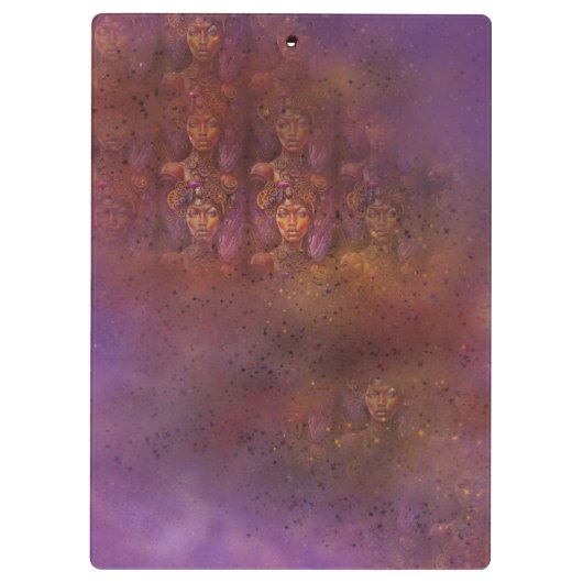 Porte-bloc Afro Steampunk Inspired Art  (Dos)