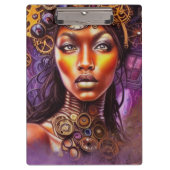 Porte-bloc Afro Steampunk Inspired Art  (Devant)