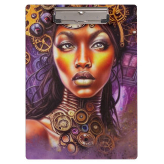 Porte-bloc Afro Steampunk Inspired Art 