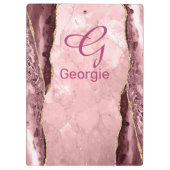 Porte-bloc Agate de vidage et d'or (Dos)