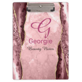 Porte-bloc Agate de vidage et d'or (Devant)