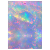 Porte-bloc Agate holographique élégant géométrique (Dos)