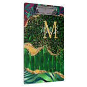 Porte-bloc Agate Poster de animal Safari vert (Swatch)