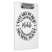 Porte-bloc Agent de signature publique du notaire (Swatch)