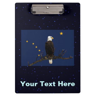 Porte-bloc Aigle Et Drapeau De L'Alaska