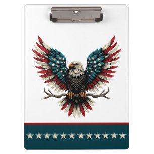 Porte-bloc Aigle rustique patriotique américain/américain cha