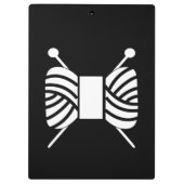 Porte-bloc Aiguilles de tricot et fil de fer {Dark} (Dos)