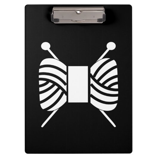 Porte-bloc Aiguilles de tricot et fil de fer {Dark} (Devant)