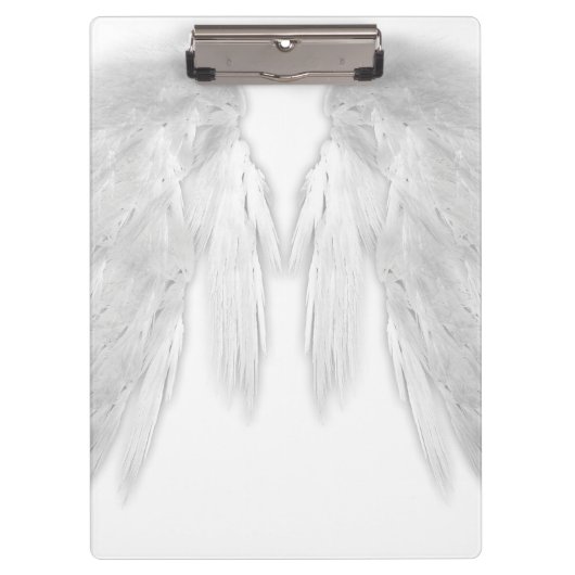 Porte-bloc AILES D'ANGE Monogramme Blanc (Devant)