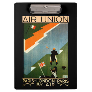 Porte-bloc Air Union ~ Paris-Londres-Paris par Air